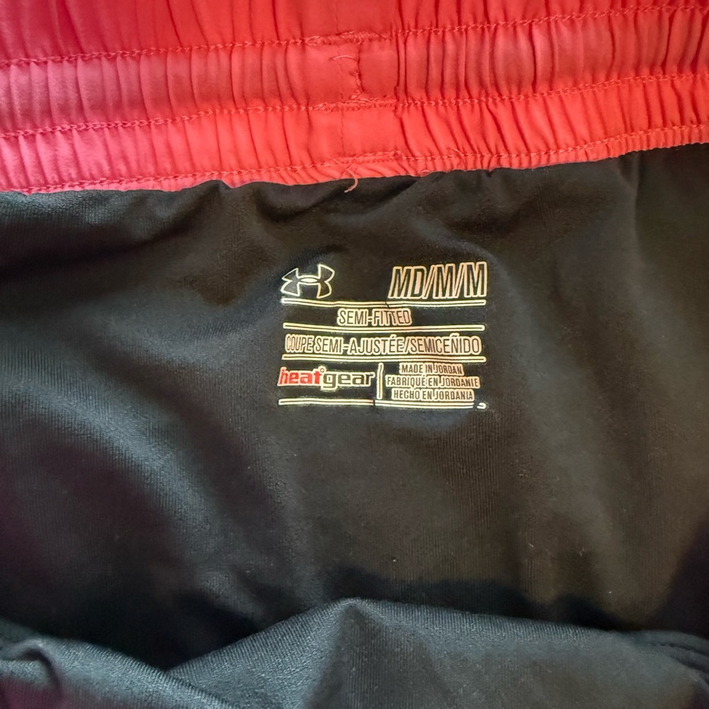 Under Armour Women's Athletic Shorts in Black and Pink - Picture 2 of 2